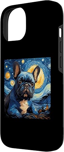 Miniatura 5 de Funda para iPhone 14 Plus Van Gogh Dog Bulldog Francés