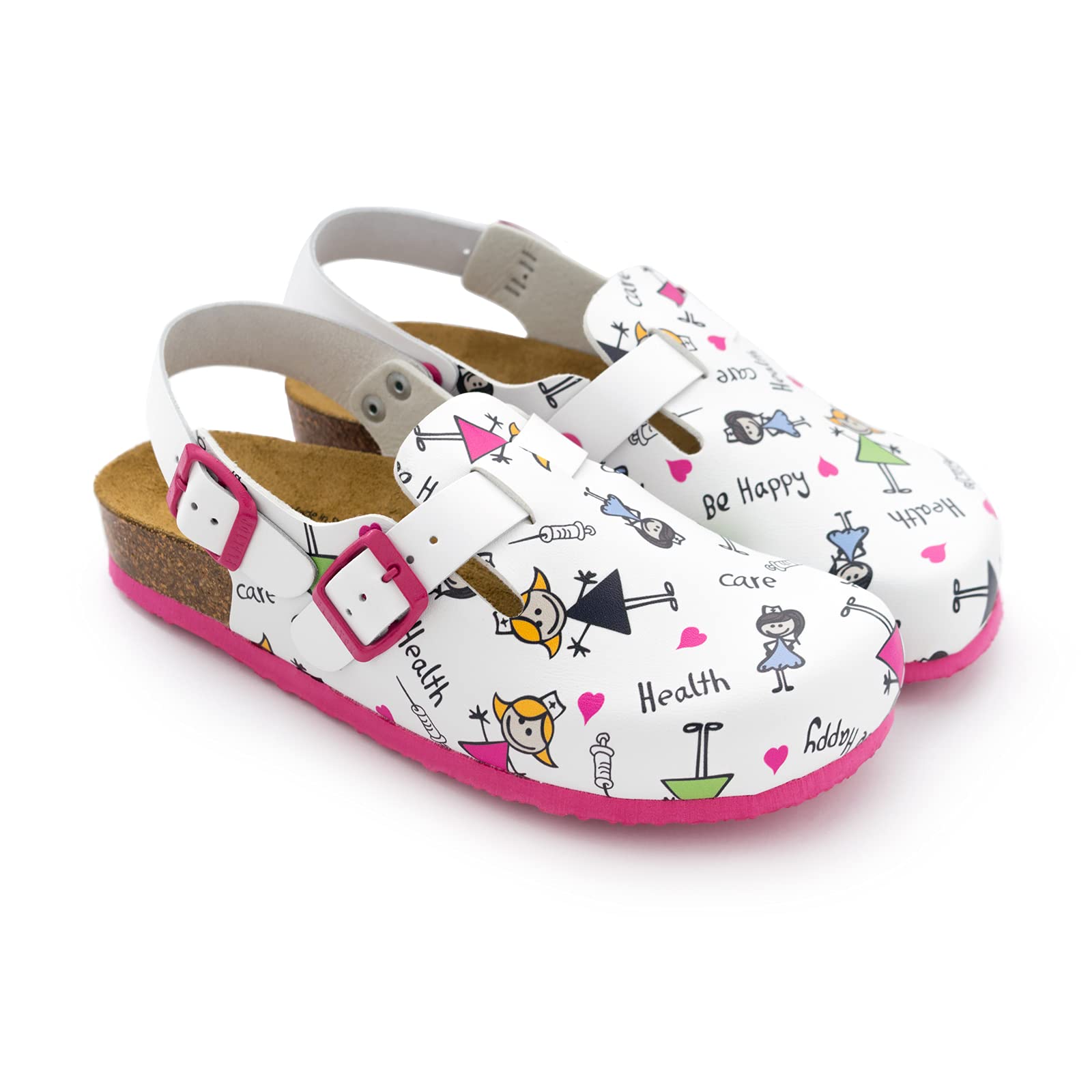 Care Zueco de fácil Cuidado con Estampado Enfermera.