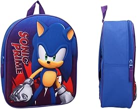 mybagstory - 3D Sonic backpack for boy blue - Boy - School - Nursery - Backpack for girl - Size 32 cm - Adjustable straps - Gift idea, Sonic - Blue, Enfant, blue