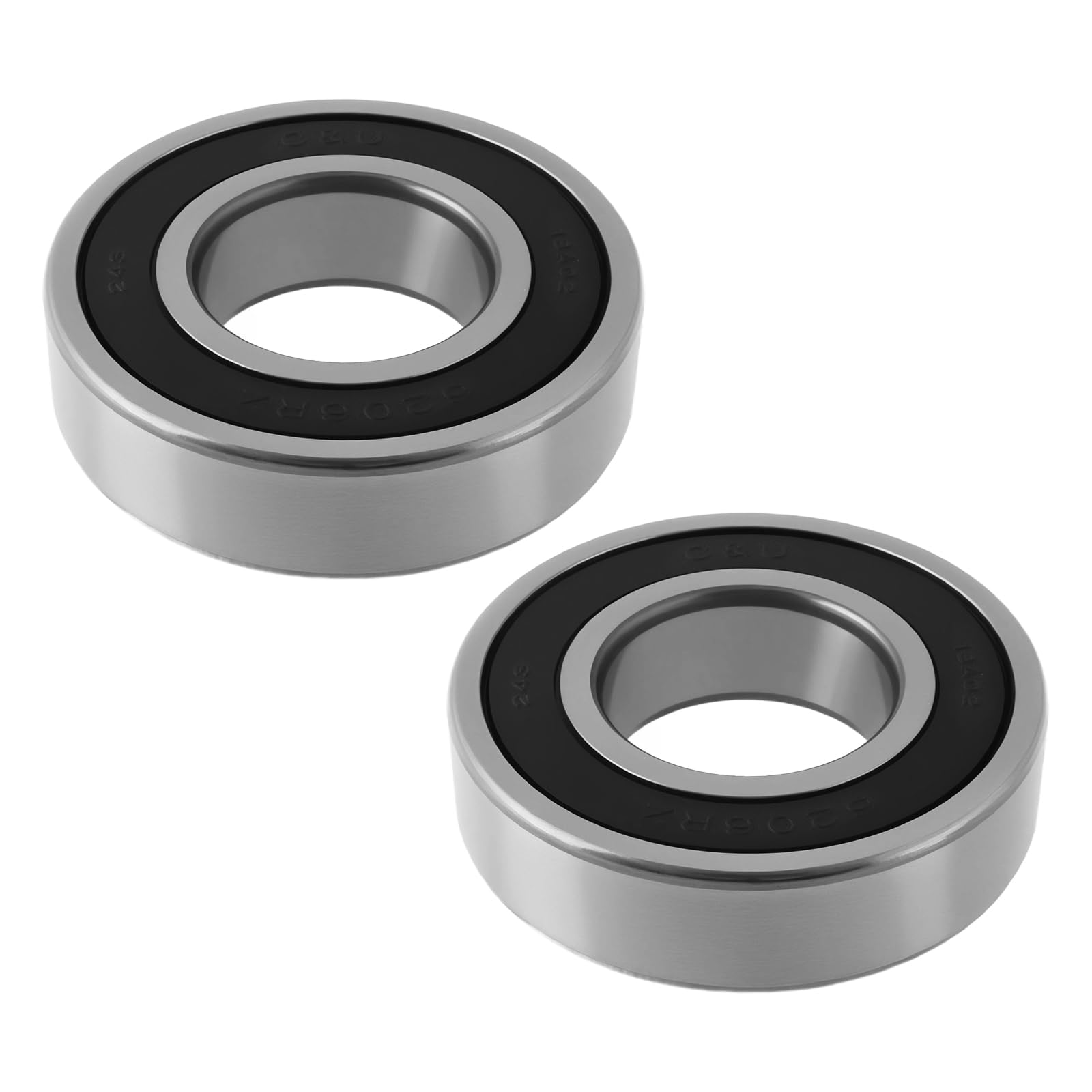 Lt Easiyl 2Pcs 6206-2Rs Double Rubber Seal Bearings 30X62x16mm Sealed Bearings For Industrial Equipment Rotary Motor Roller Wheels