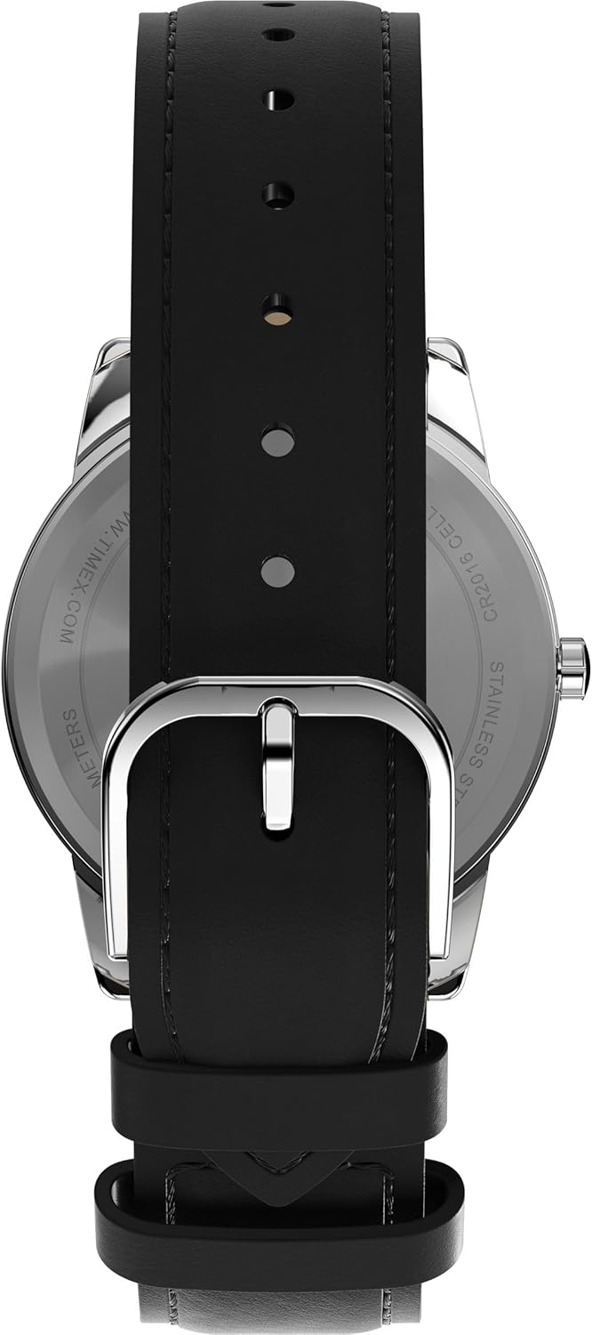 сторона view of Timex Easy Reader watch showing the crown