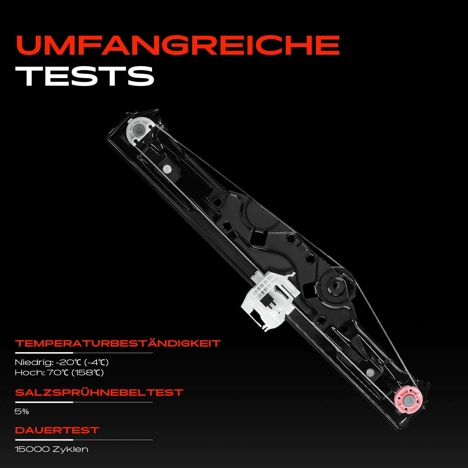 Frankberg Fensterheber Fensterhebermechanik Vorderachse Vorne Links Kompatibel mit KA RU8 Schrägheck 2008-2016 Replace# 51974460