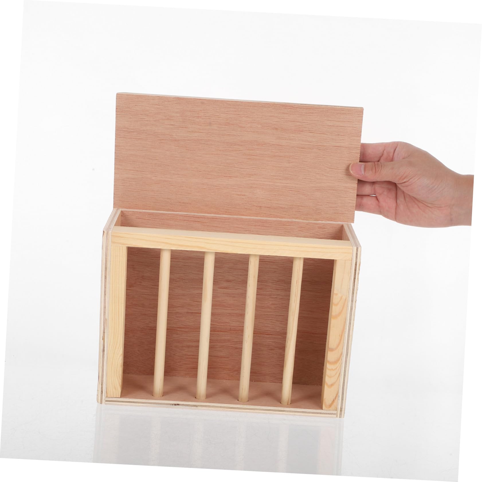 SHINEOFI Râtelier à Foin pour Lapins et Cobayes Mangeoire Bois Suspendue ou Posable Distributeur de Nourriture pour Cages de Petits Animaux