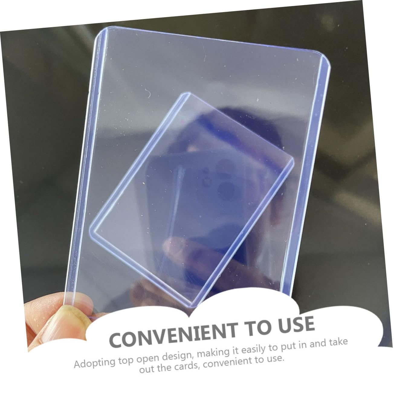 Toddmomy Fundas Protectoras para Cartas de Juego Estándar 35pt Transparentes, 100 Unidades, para Coleccionistas y Almacenamiento Seguro de Tarjetas Deportivas