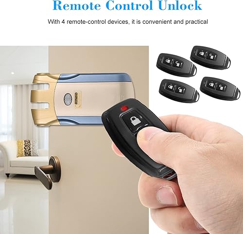 Miniatura 3 de Splenssy Kit electrónico inteligente de cerradura de puerta, seguridad inteligente antirrobo para el hogar, sistema de control de cerrojos sin