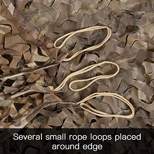 Image of LOOGU Custom Woodland Camo Netting Camping Military Hunting Camouflage Net 6.5 x 10ft, 6.5 x 26ft, 10 x 10ft, 10 x 13ft, 10 x 16.5ft, 13 x 16.5ft, 16.5 x 20ft, 20 x 20ft