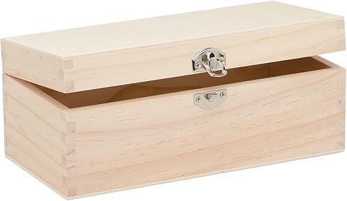 Glorex 6 1682 001  Caja de Madera Pino Rectangular FSC Mix