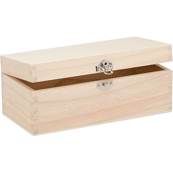 Glorex 6 1682 001   Wooden Box Pine Rectangular FSC Mix