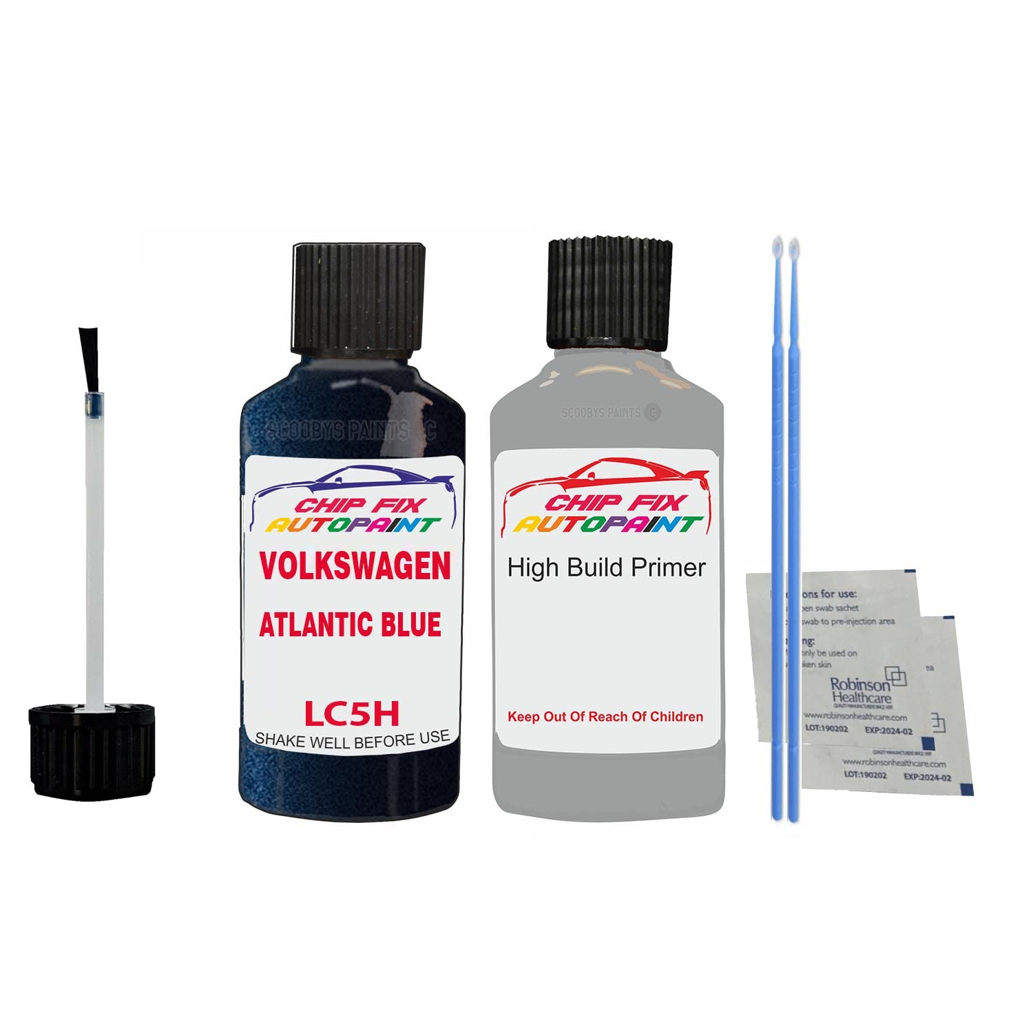 Scoobys Paints Back In The Mix Atlantic Blue Lc5h Compatible With Volkswagen Golf Car Touch Up Paint
