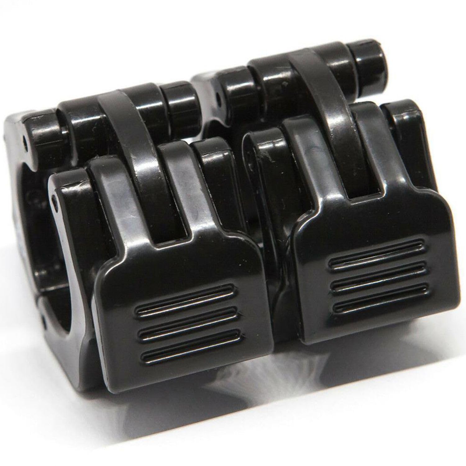 Lot De 4 Fermetures Rapides Pour Haltères - Diamètre 25/28/30 Mm - Nylon Et ABS - Système One-touch, Antidérapant - Pour Barres Et Haltères - 6