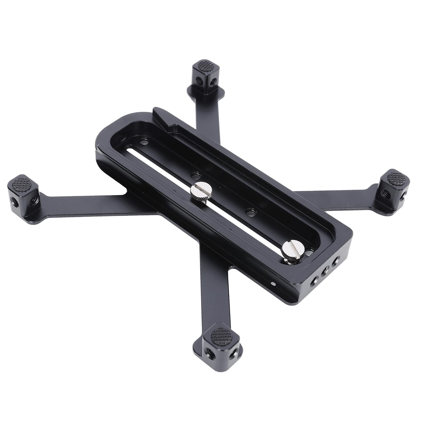 NICEYRIG Piastra a sgancio rapido per fotocamera, compatibile con treppiede universale per fotocamera DSLR con supporto stabile a quattro piedi, design anti-torsione e antiscivolo