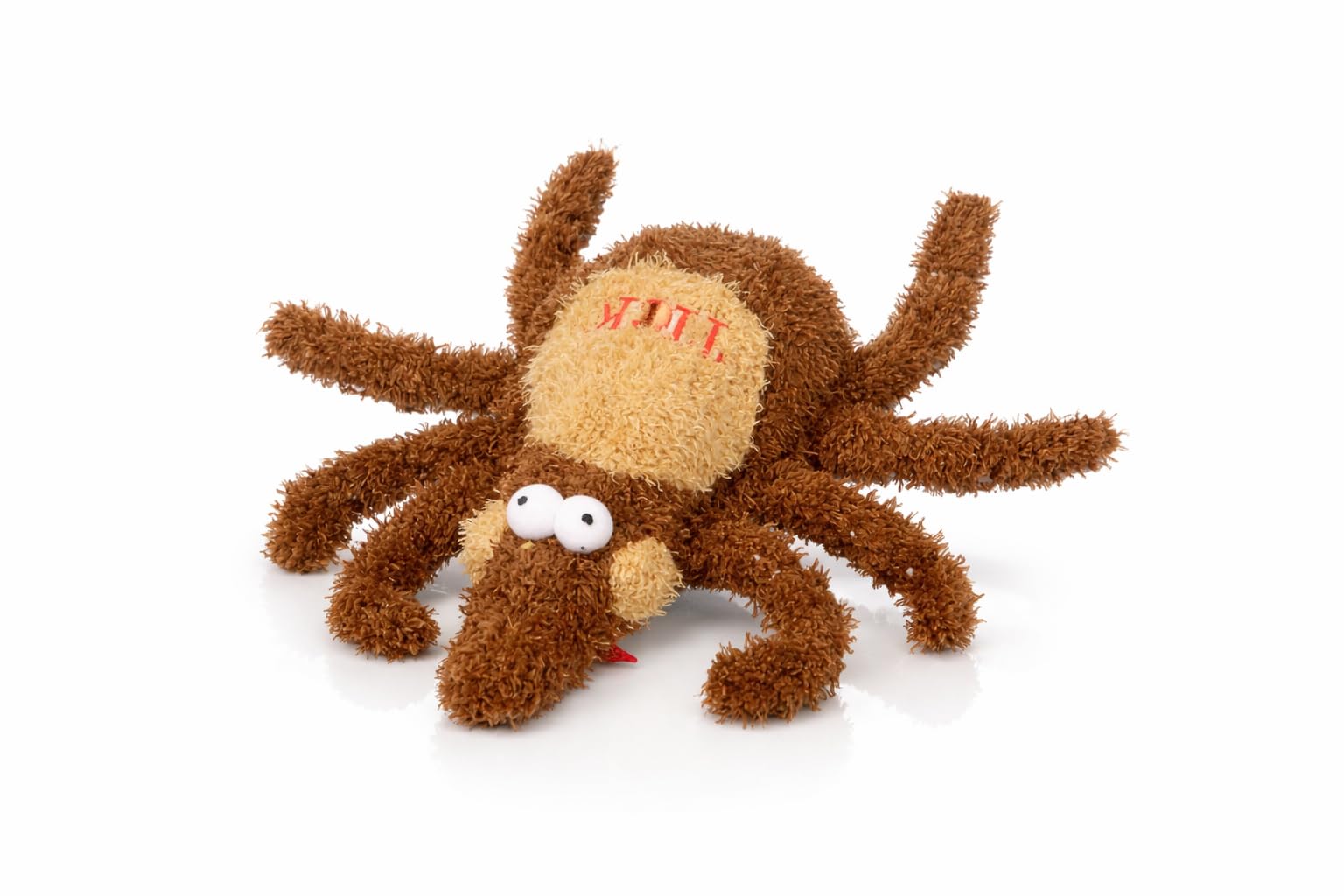 Multipet's 6-Inch Plush Tick Dog Toy, Medium