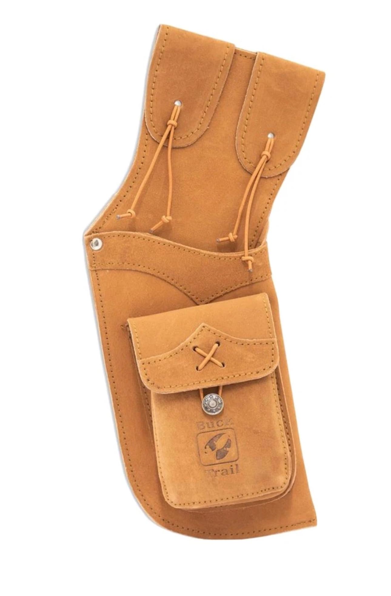 RIGHT HANDED Buck Trail 41CM Beige Traditional suede Field Quiver.