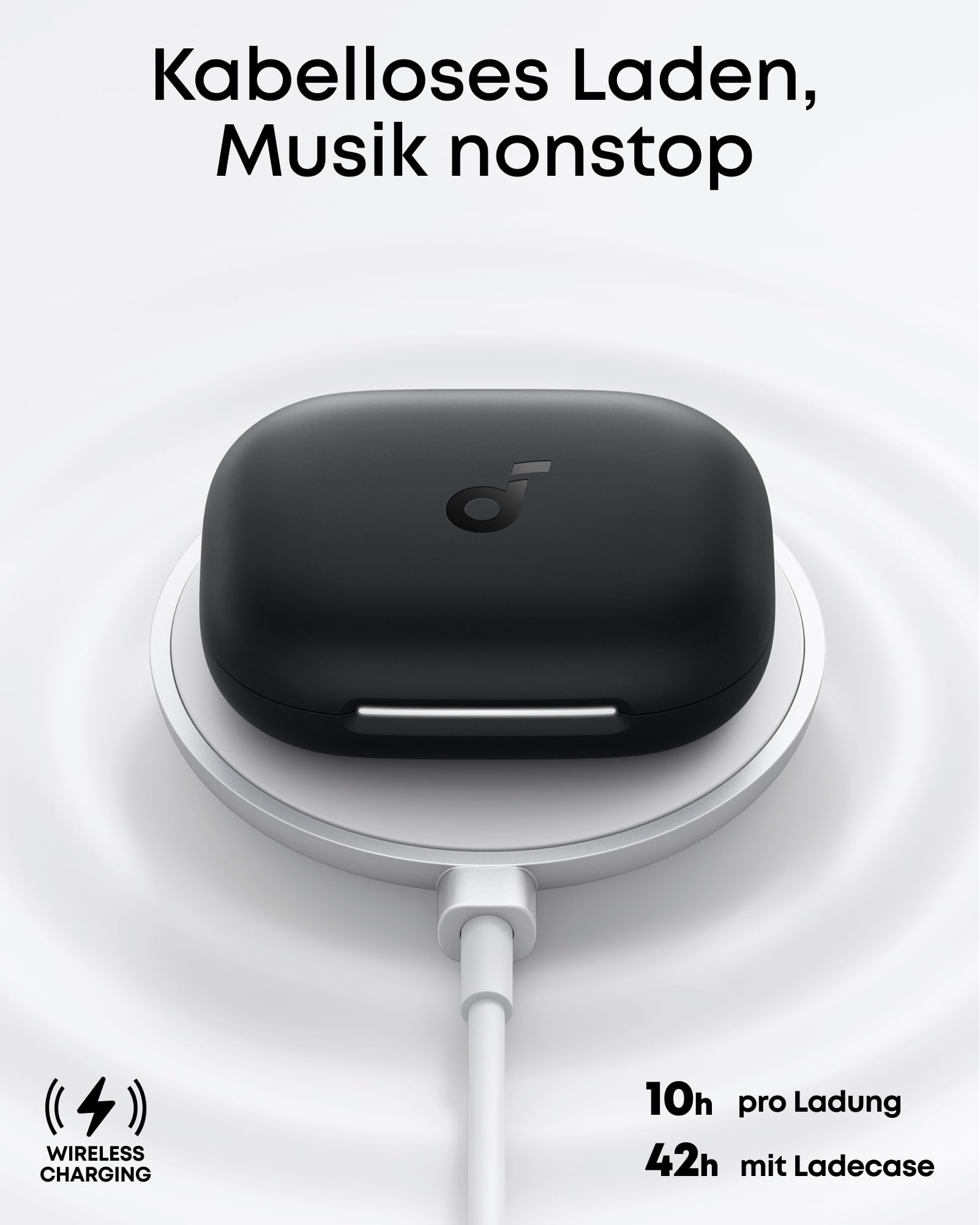 soundcore AeroFit 2 by Anker, Open-Ear Kopfhörer, KI-Übersetzung, anpassbare Ohrbügel, Fester Halt, tiefer Bass, Hi-Res Audio, 42h Spielzeit, Bluetooth 5.4, kabellos Laden, IP55, klare Anrufe durch KI
