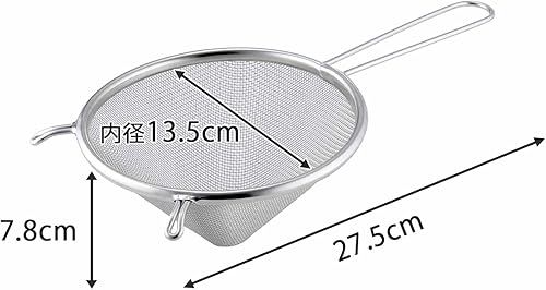 Miniatura 7 de Shimomura Planning 39905 Strainer, Soup Strainer (Made in Japan), Dishwasher Safe, Heavy Duty, Can Also Be Strained, 16 Mesh, Egg, Pumpkin,