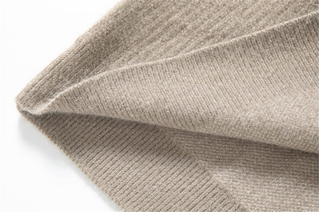 Hamthuit Suéter de cuello alto de los hombres suéter de los hombres suéter de punto casual negro suéter otoño invierno hombres suéter, En8, M