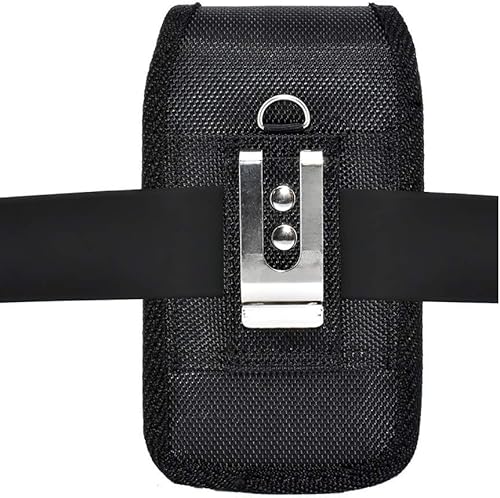 Miniatura 8 de Funda vertical compatible con Samsung Galaxy J3 2018, J3 Star, Amp Prime 3, J3 V 2018 o J3 Aura, una funda de transporte de cuero grande, se adapta