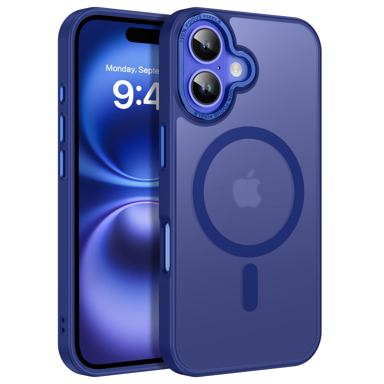 BENTOBEN Magnetic for iPhone 16 Case [Compatible with Magsafe] Translucent Matte Phone Case iPhone 16 Slim Thin Shockproof Women Men Girls Boys