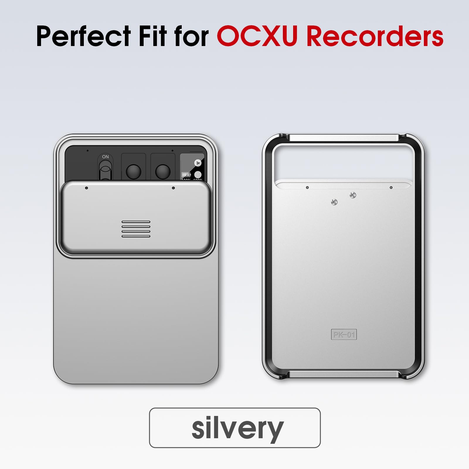 Etui de Protection pour Enregistreur Vocal AI, Compatible, Couvercle Coulissant, Résistant aux Chutes, Portable