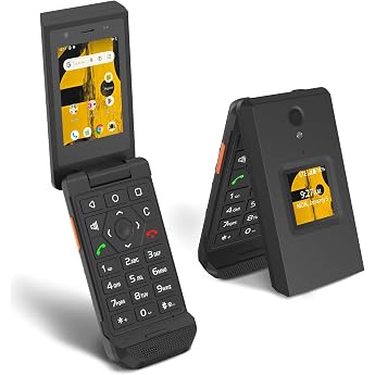 Unifone S22 Rugged Flip Phone Unlocked (16GB) 2.8" Touchscreen Smartphone Android 11, IP68 Waterproof, 4G LTE GSM Single SIM 