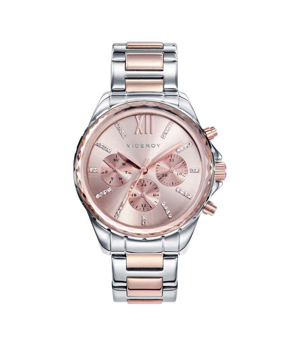Viceroy40930-73 - Reloj Cuarzo para Mujer, Correa de acero inoxidable, color Oro Rosa