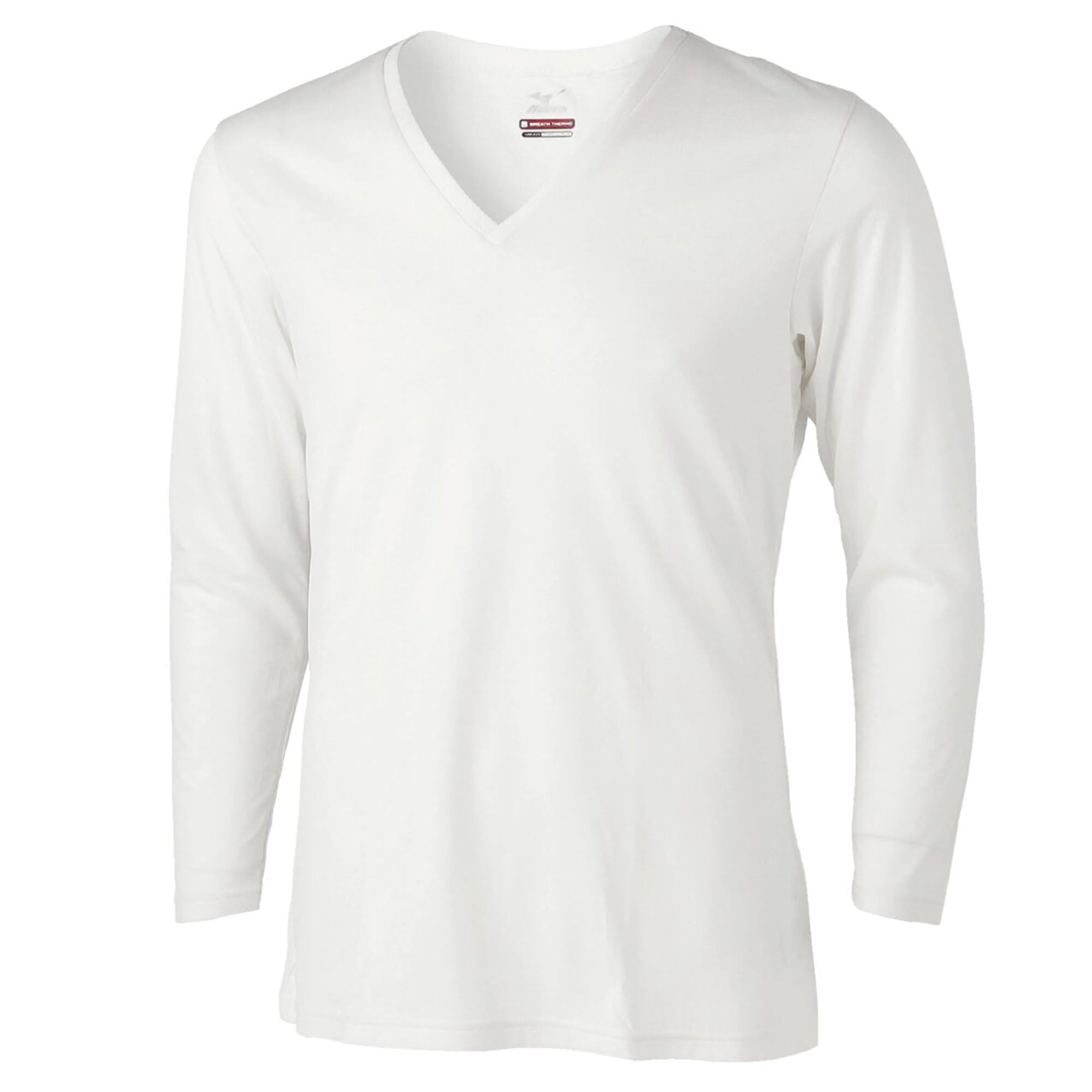 [ミズノ] プレミアホットインナー ブレスサーモ 薄手 for Daily クルーネック/Vネック 長袖シャツ/9分丈シャツ メンズ 発熱素材 C2JAC611/C2JAC612