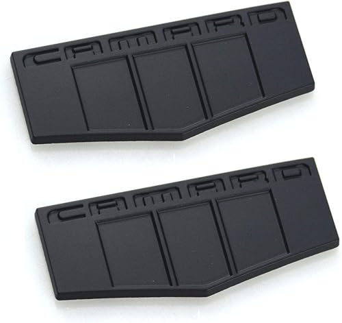 2 x emblemas Camaro M Insignia Frontal Izquierda Fender 3D Reemplazo para Camaro SS RS Zl1 Negro Mate