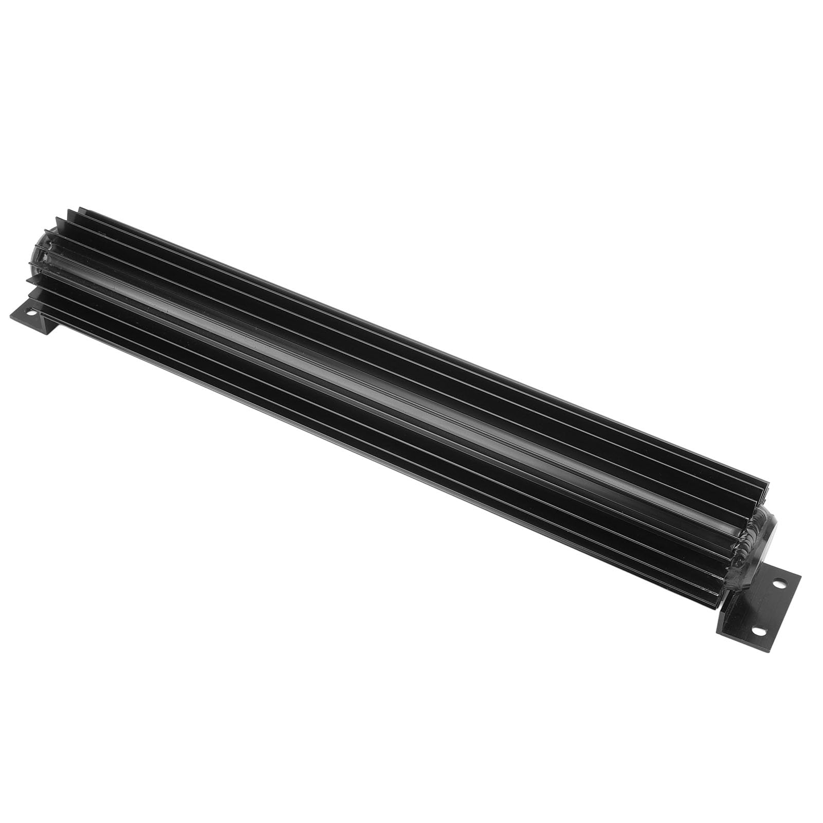 AMONIDA Radiatore Dell'olio per Trasmissione a Doppio Passaggio in Alluminio da 18 Pollici Raffreddamento Rapido per Camion Auto Universale (BLACK)