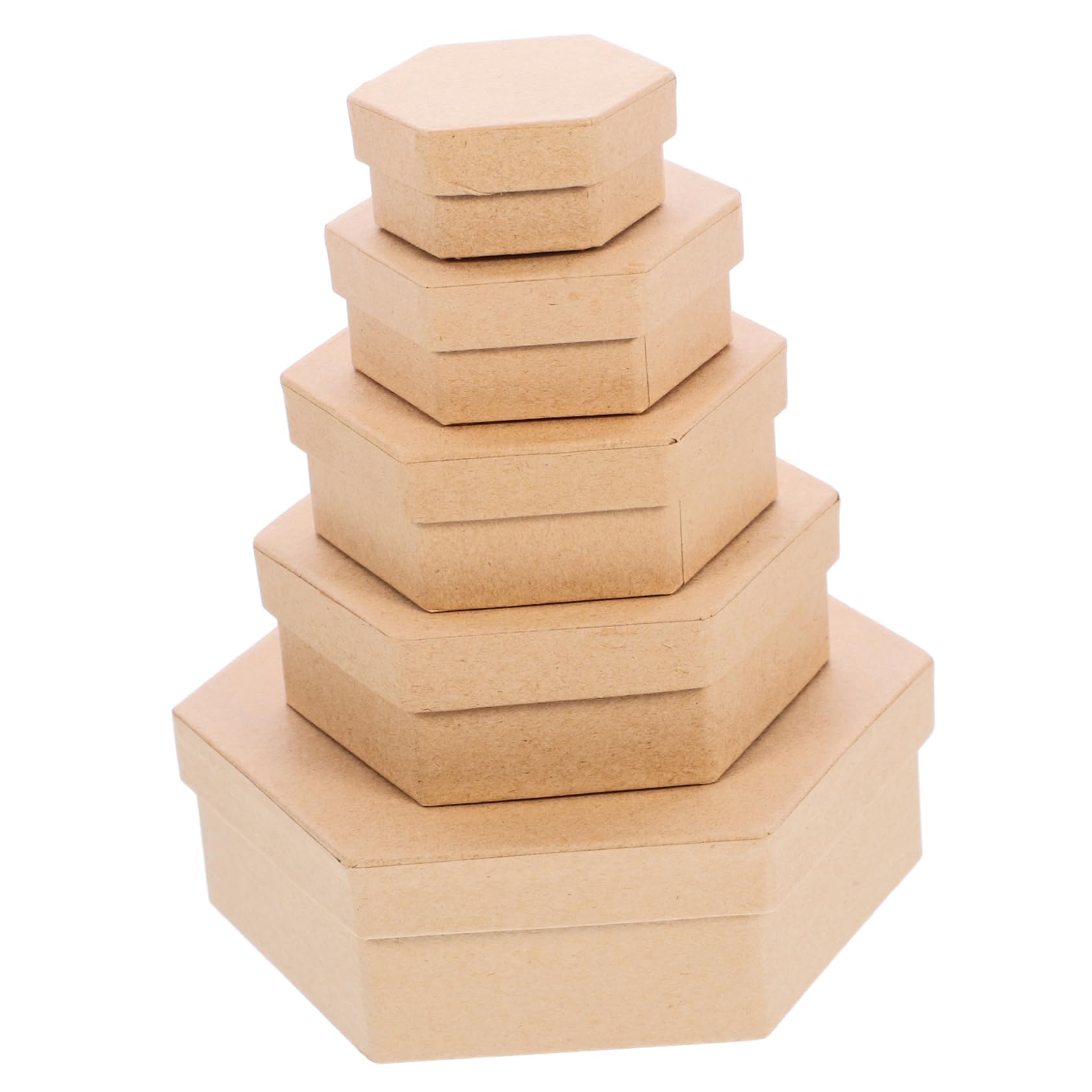 STOBAZA DIY Craft Storage Box Set 5 Sizes of Empty Boxes with Lids for Festivals and Special Occasions Ideal for Baking Storage and Creative Packaging