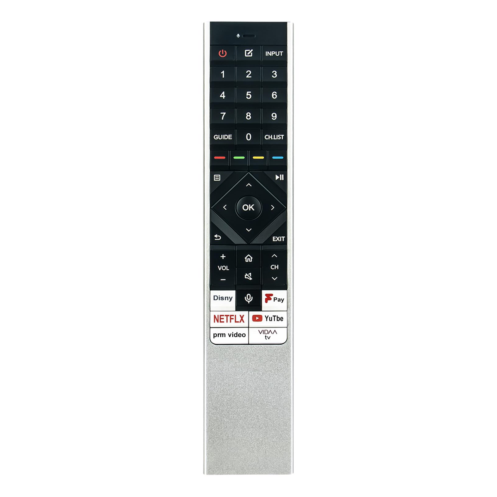 AULCMEET ERF6P64H ERF6B64H New Replacement Voice Remote Control fit for Hisense HD Mini LED TV 55U79KQ 65U79KQ 75U79KQ 55U8KQ 65U8KQ 75U88KQ 75U89KQ 75U8KQTUK