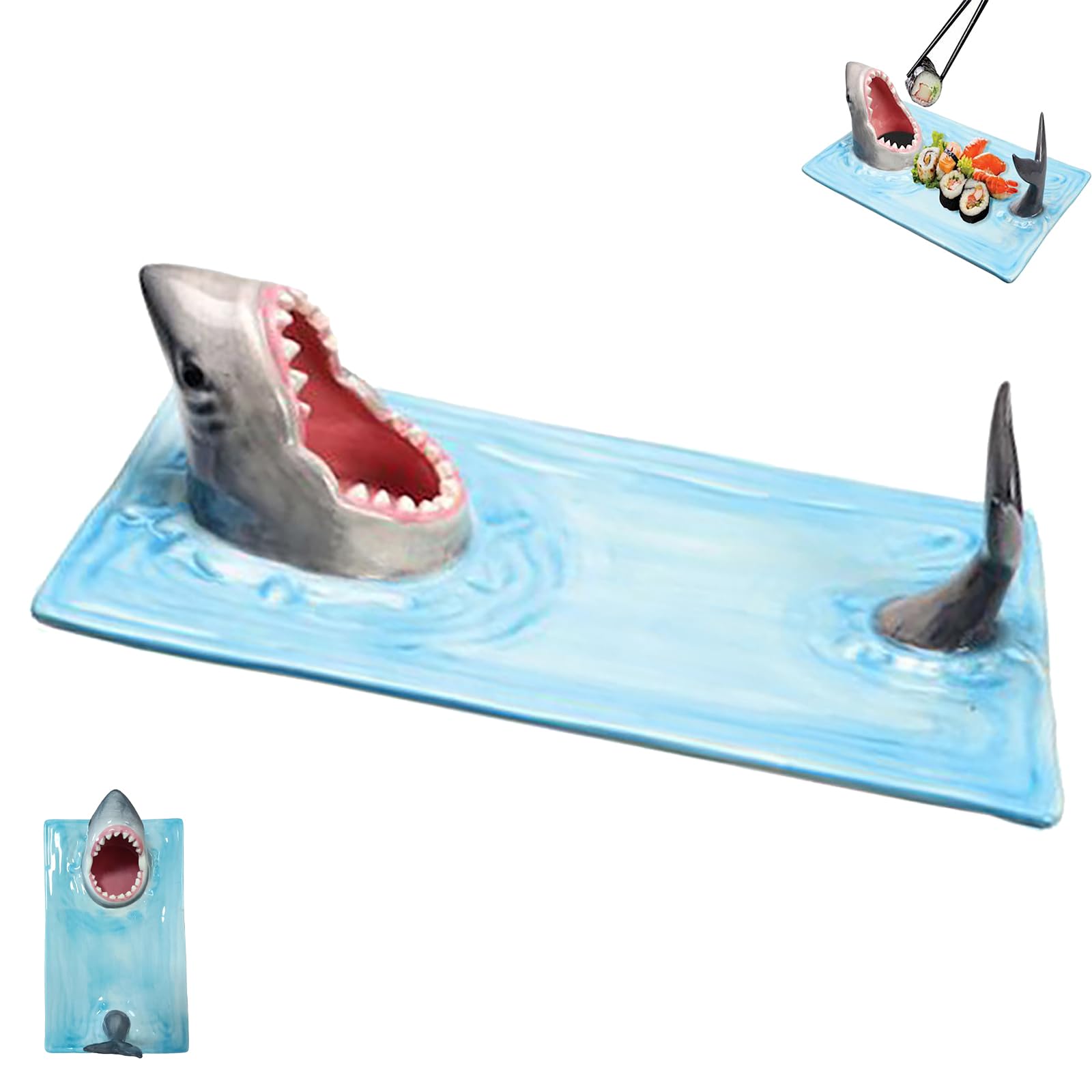 Shark Sushi Plate,shark Dipping Plate,sushi Serving Plate,sushi Serving Plate Shark,Shark Attack Sushi Plate,sushi Plates,shark Plate,shark Ceramic Dipping Plate,shark Ceramic Plate