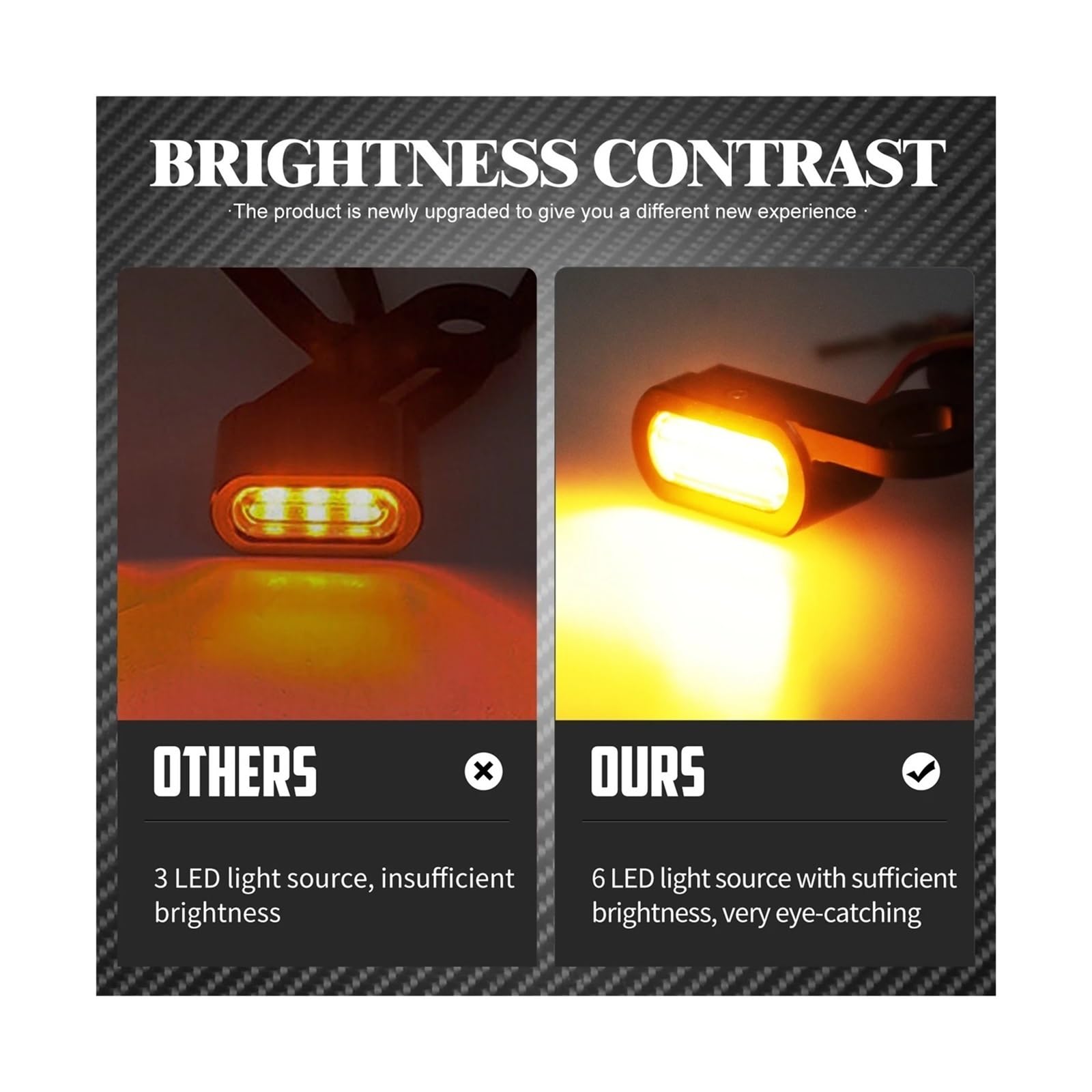 Indicatore di direzione a LED per moto 2X Indicatoris Motos