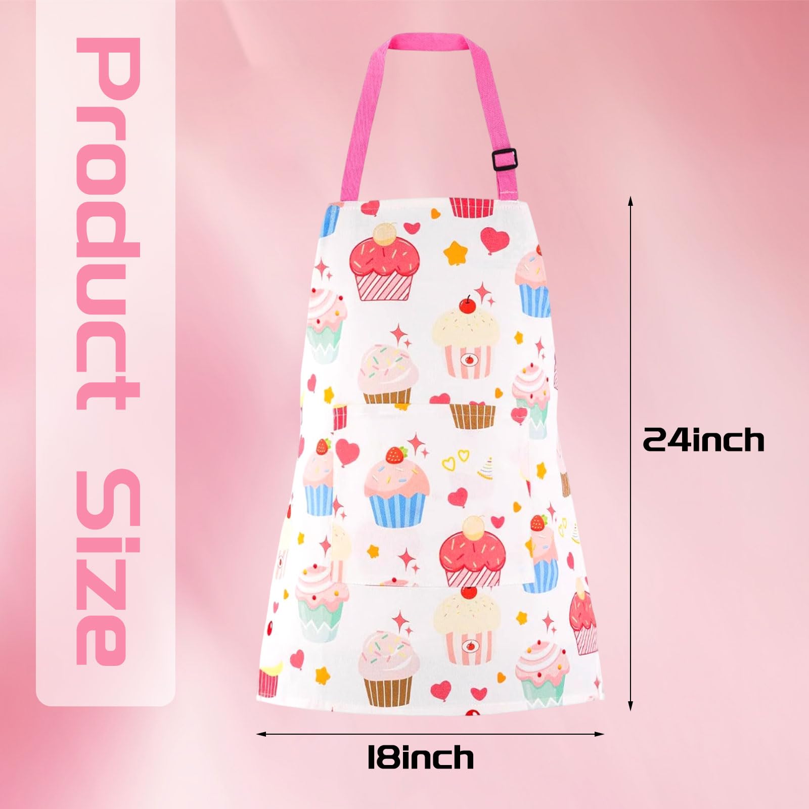 TUONYIS Cartoon Canvas Kids Aprons Kids Aprons - Image 2