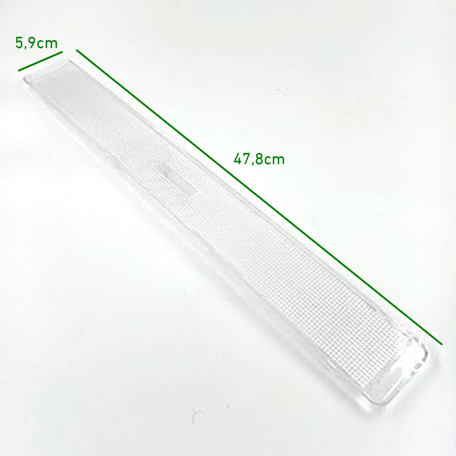 Difusor/Tapa Luz compatible con Campana Extractora Teka Cnl2002, Cnl1001 | Medidas 47,8 x 5,9 cm - Ref: 61806036