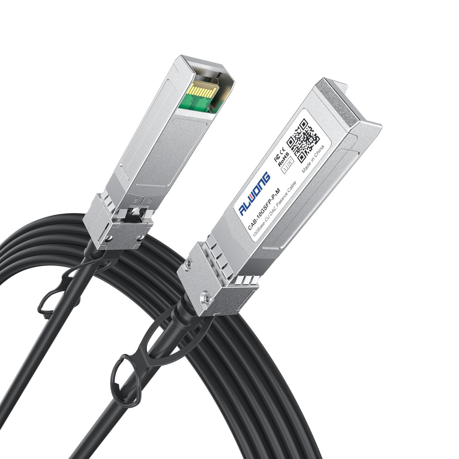 Cavo Rame Collegamento Diretto 10G 3 m/9,84 piedi Confezione da 2, Cavo DAC Twinax Passivo SFP+ per Cisco, Ubiquiti, Arista, D-Link, Intel, Meraki, Mikrotik, Netgear, TP-Link ecc.