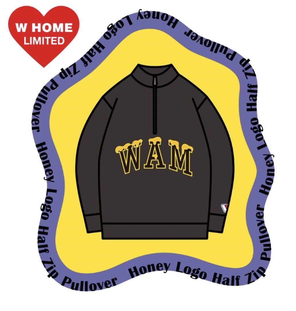 Amazon.co.jp: WATWING限定Honey Logo Half Zip Pullover ロゴ ハーフ 