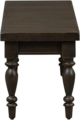 Miniatura 4 de Liberty Furniture Industries Harvest Home - Banco sin espalda, 52 pulgadas de ancho x 16 pulgadas de profundidad x 18 pulgadas de alto, color negro