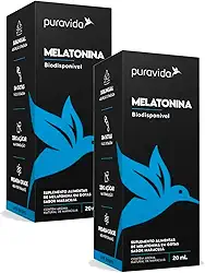 Kit 2x Melatonina Sabor Maracujá - 500 Gotas/20ml - Puravida