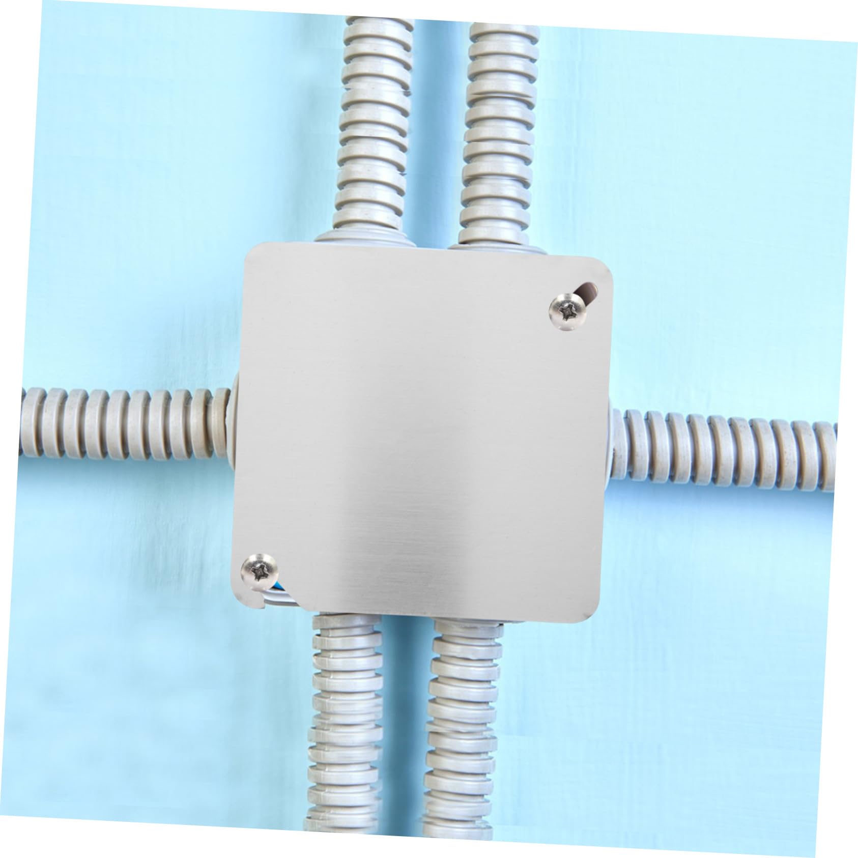 Coperture Rotonde Per Soffitto - 4 Pezzi | Piastre Bianche Per Nascondere Scatole Elettriche | Facile Installazione Fai Da Te