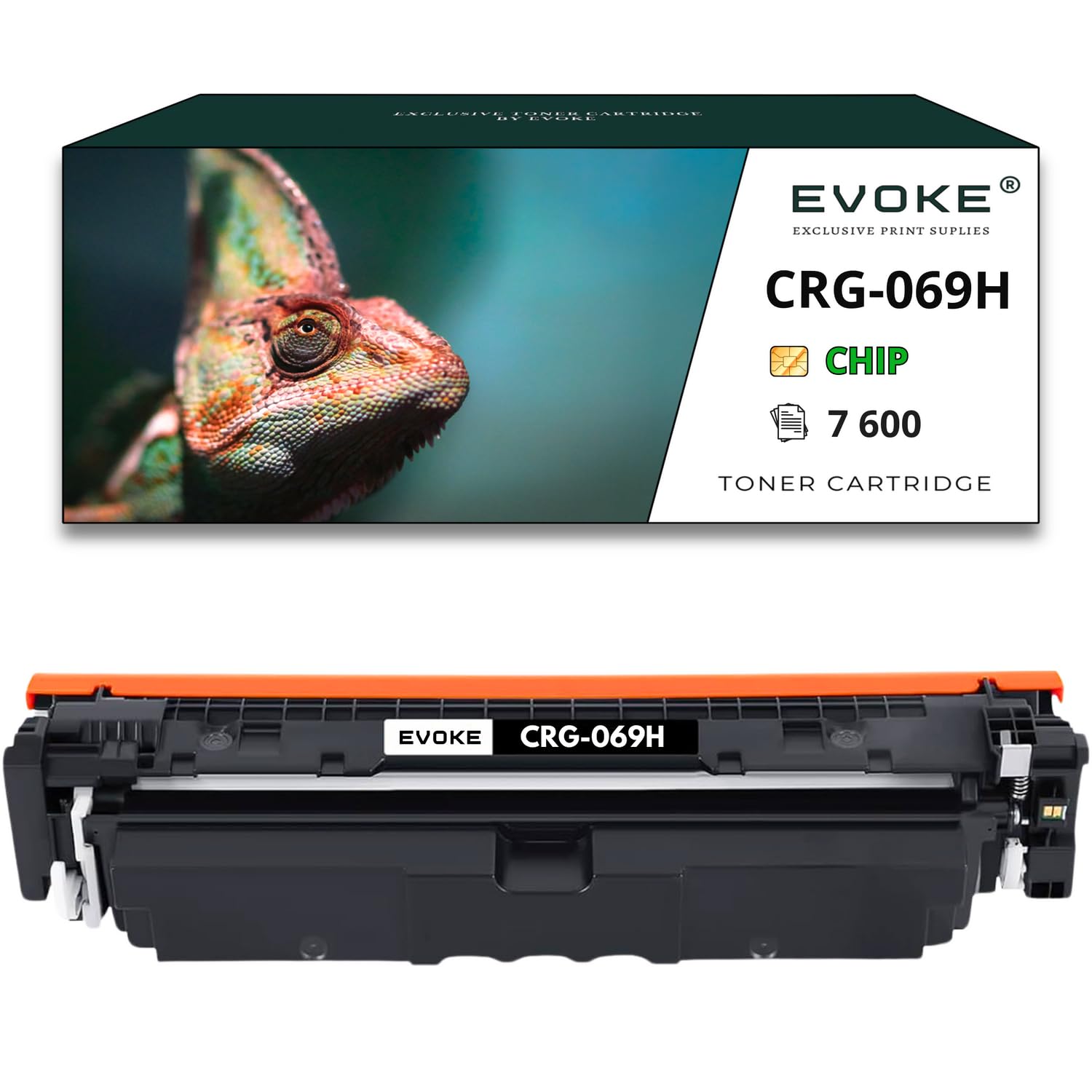 EVOKE CRG069H CRG-069H Toner Kompatybilny z Canon i-SENSYS LBP673 Cdw MF752Cdw MF754Cdw (Zestaw CMYK) 24100 Stron