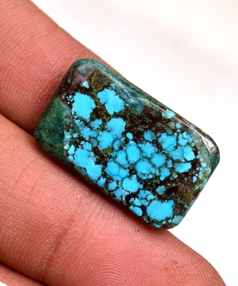 Turquoise naturelle rectangulaire pour créer votre collier d'été en DIY - 6