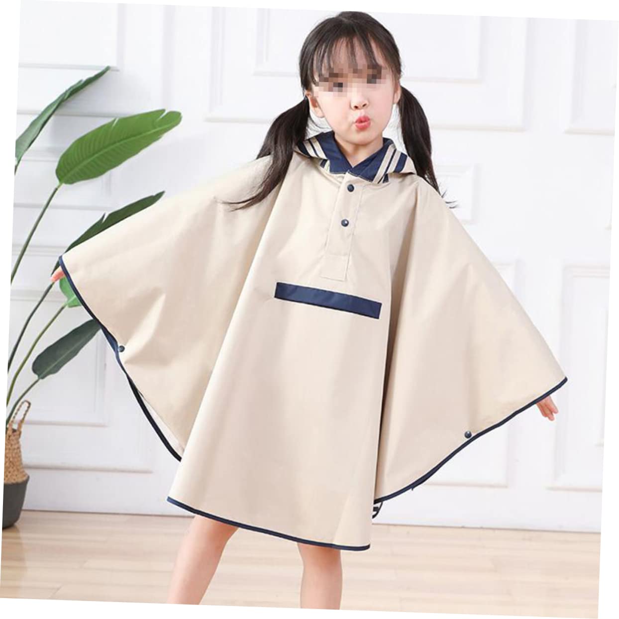 abbigliamento da pioggia per ragazze raincoat for mantello per pantaloni impermeabili poncho piovere indumenti impermeabili per impermeabile per Navy