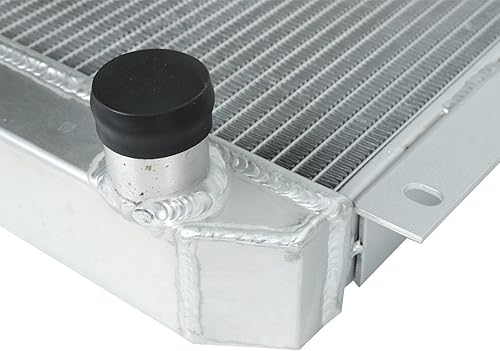 Miniatura 5 de Radiador de aluminio completo de 3 filas compatible con T-oyota Land Cruiser FJ40 FJ45 Series L6 1958-1984