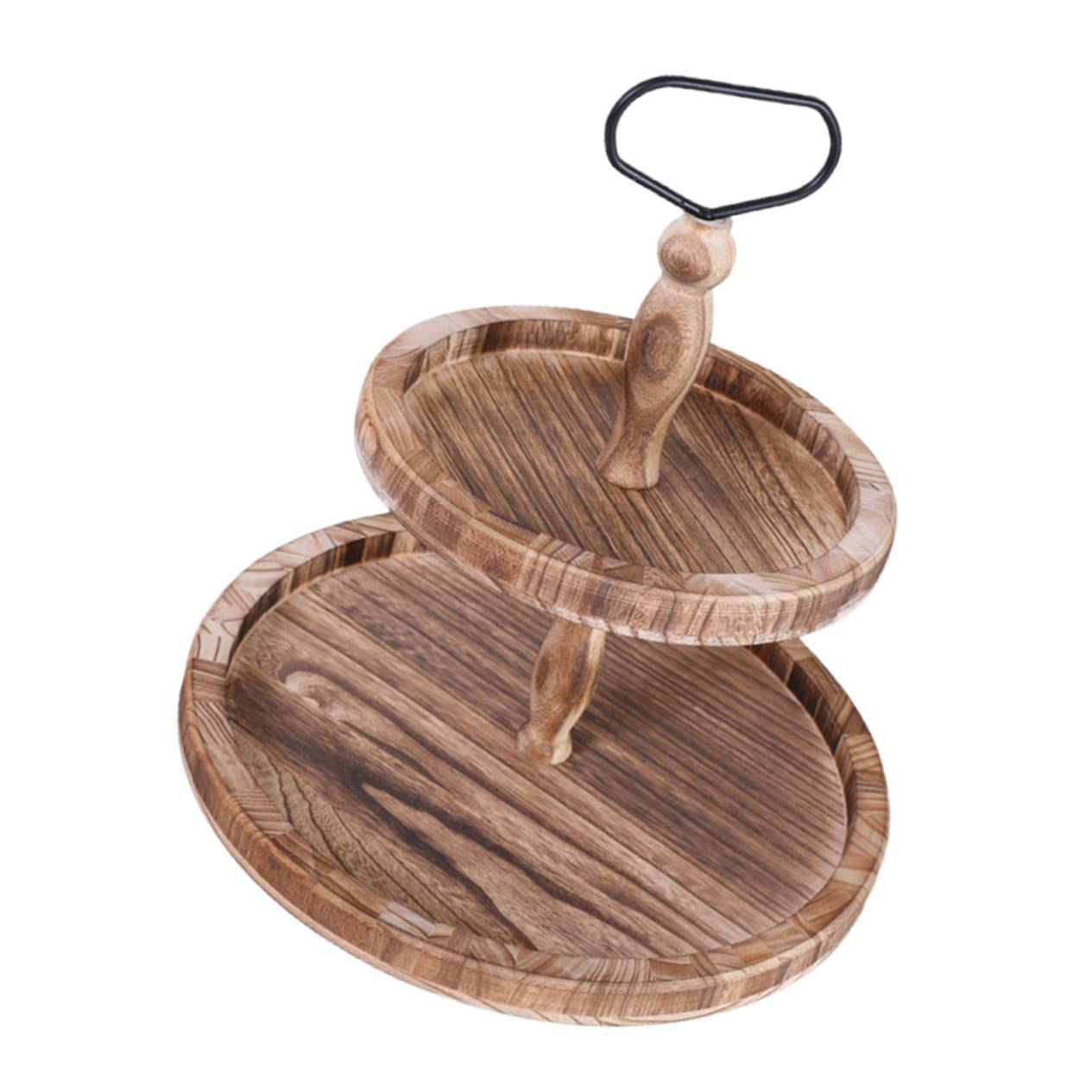Espositore per Dessert da Matrimonio in Legno Marrone, 1 Pezzo