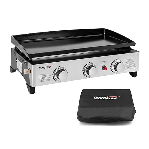 Royal Gourmet Plancha Gaz en Acier Émaillé, 3 Brûleurs Puissance