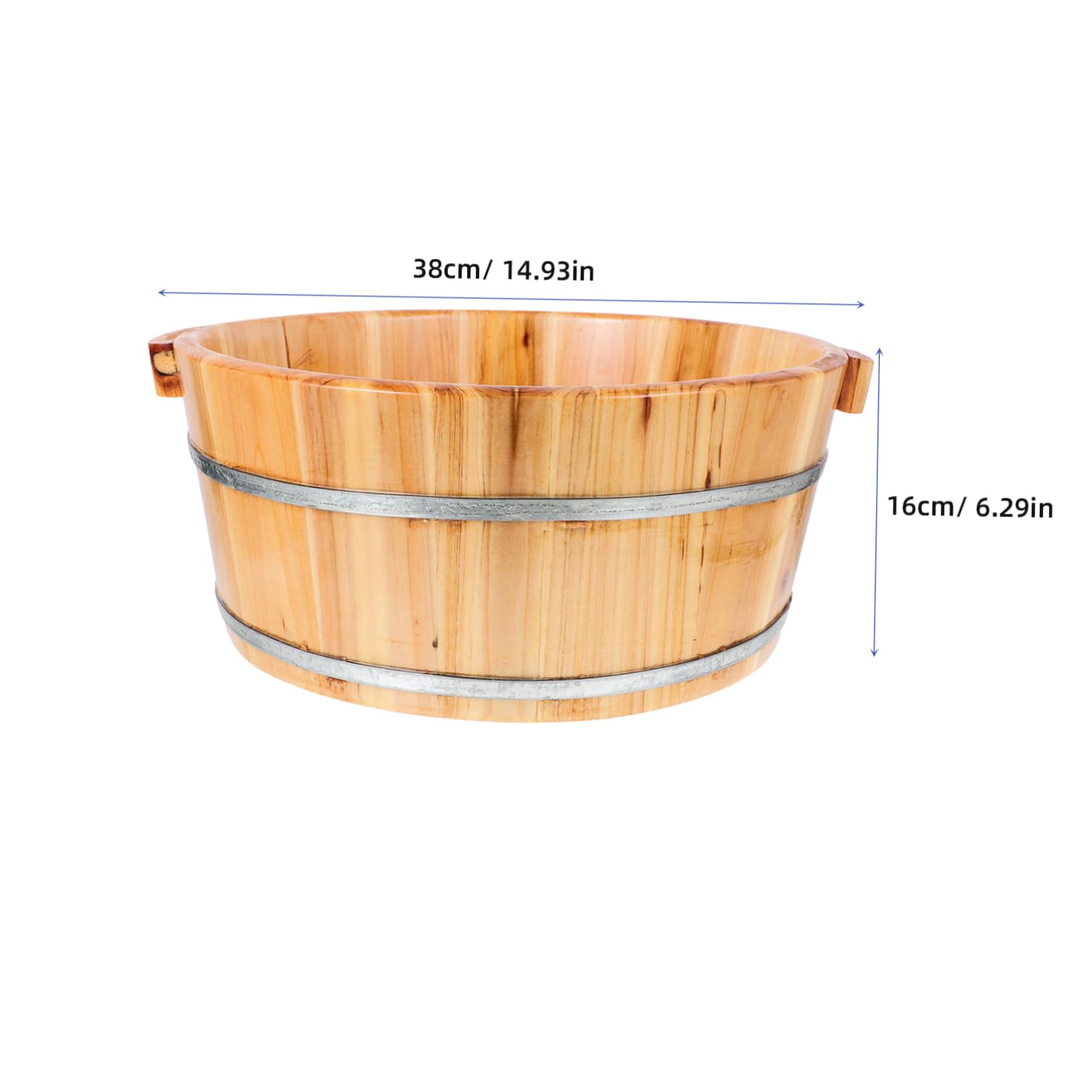 Lavabo para Pies Multiuso de 14x12x6 Pulgadas, Cubo Ligero y Portátil para Baños de Pies en Casa, Adecuado para Pedicura y Uso Doméstico
