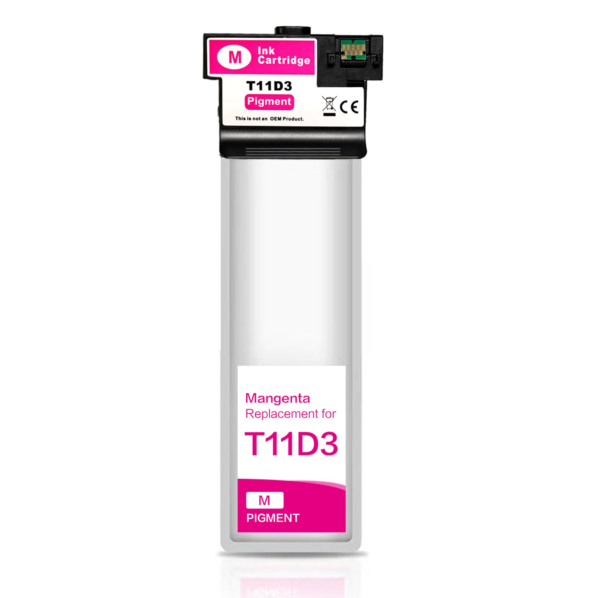 Aurotec T11D3 - Cartuccia d'inchiostro magenta compatibile per Epson T11D T11D1 T11D2 T11D3 T11D4, compatibile con Epson Workforce Pro WF-C5390DW(BAM) WF-C5890DWF(BAM) WF-C5390DN (1 Magenta)