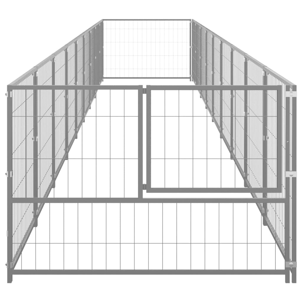 Artykuły dla zwierząt — hodowla psów srebro 9 m² stal, zwierzęta i artykuły dla zwierząt domowych