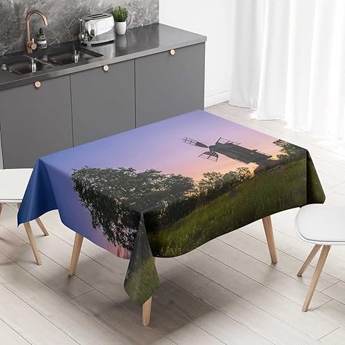 Paisajes Puesta del sol Paisaje nocturno Manteles De Mesa De Tela para Fiestas Picnic Mantel A Prueba De Aceite 30 X 30 Pulgadas