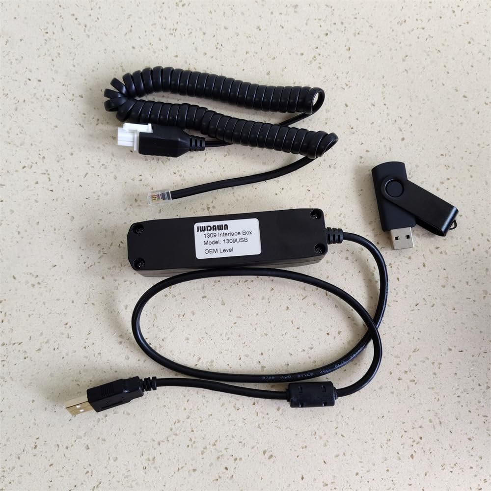 Diagnosegerät 1309 USB-Schnittstellenbox mit Curtis 1314 1314K-4401 1314-5502 Werksebene PC Station Software für Curtis AC DC Motordrehzahlregler